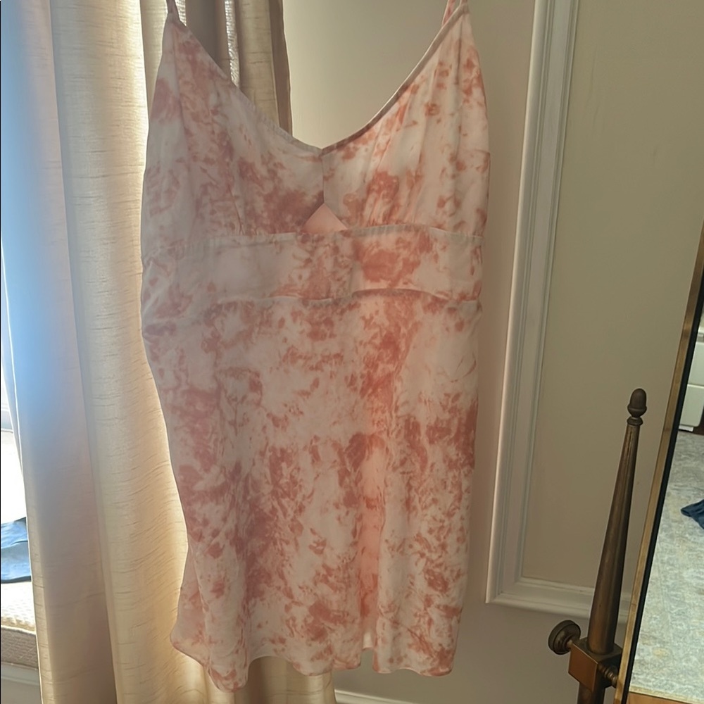 Peachy swirl sundress
